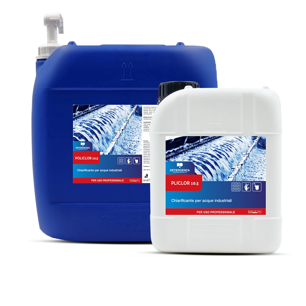 Policlor 10.5 | Chiarificante & Flocculante per Acque Industriali & Reflue | Detergenza Professionale