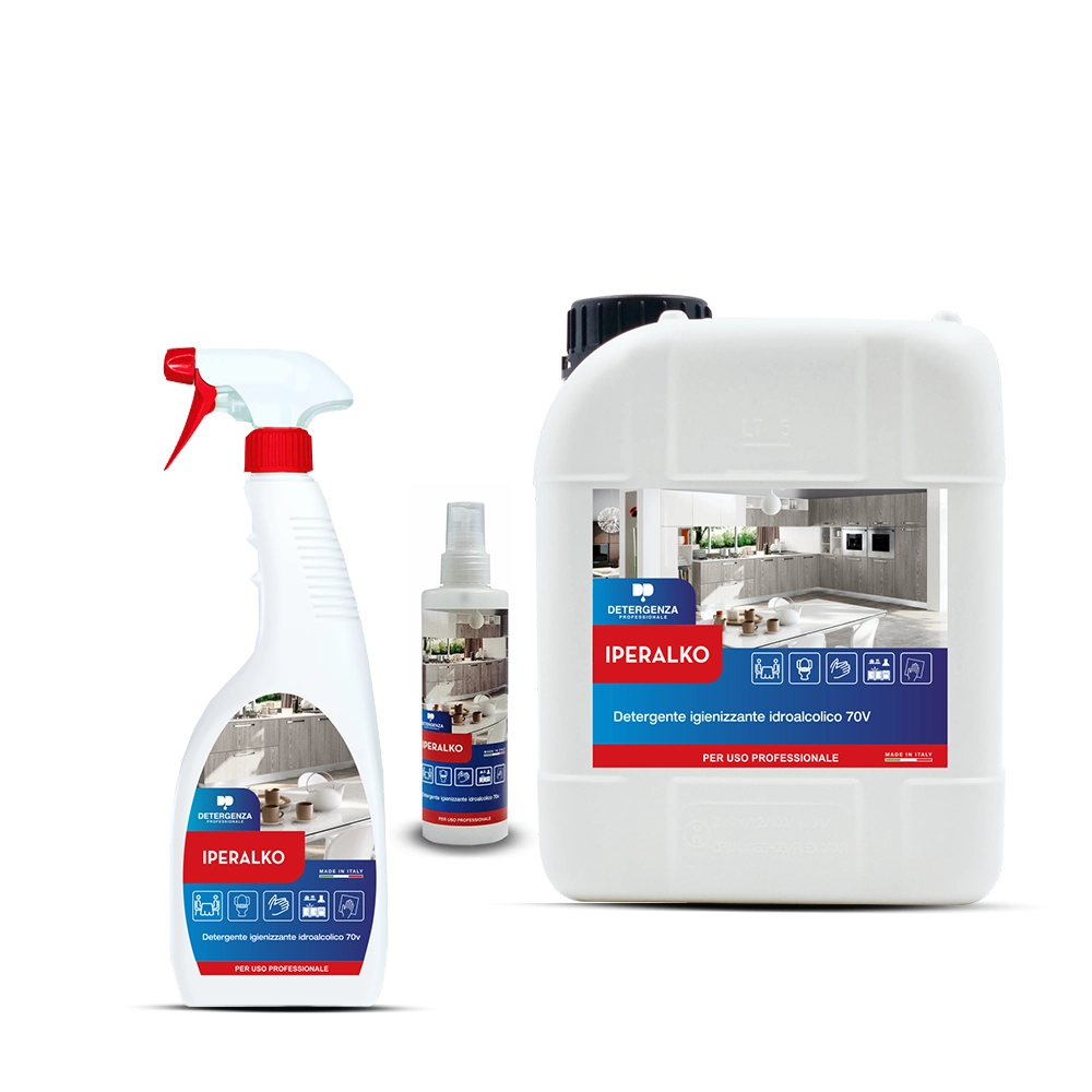Detergente Igienizzante Idroalcolico 70V Iperalko | Pronto all’Uso | Detergenza Professionale