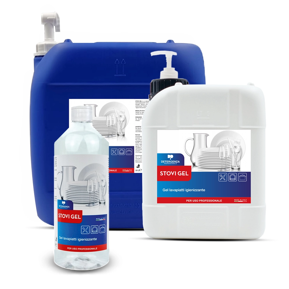 Gel Lavapiatti Igienizzante Stovi Gel | Sgrassante Potente & Clorexidina | Detergenza Professionale