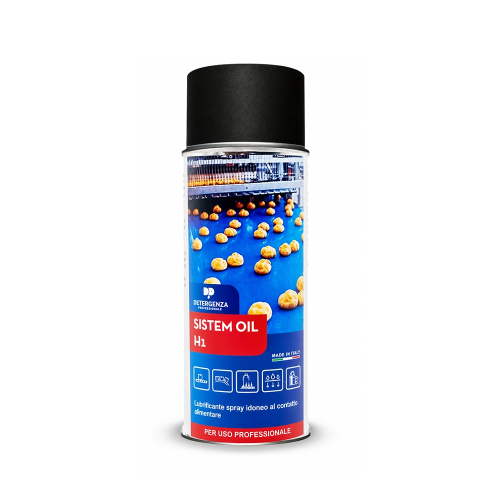 Lubrificante Spray Alimentare Sistem Oil H1 | Idoneo al Contatto Alimentare | Detergenza Professionale