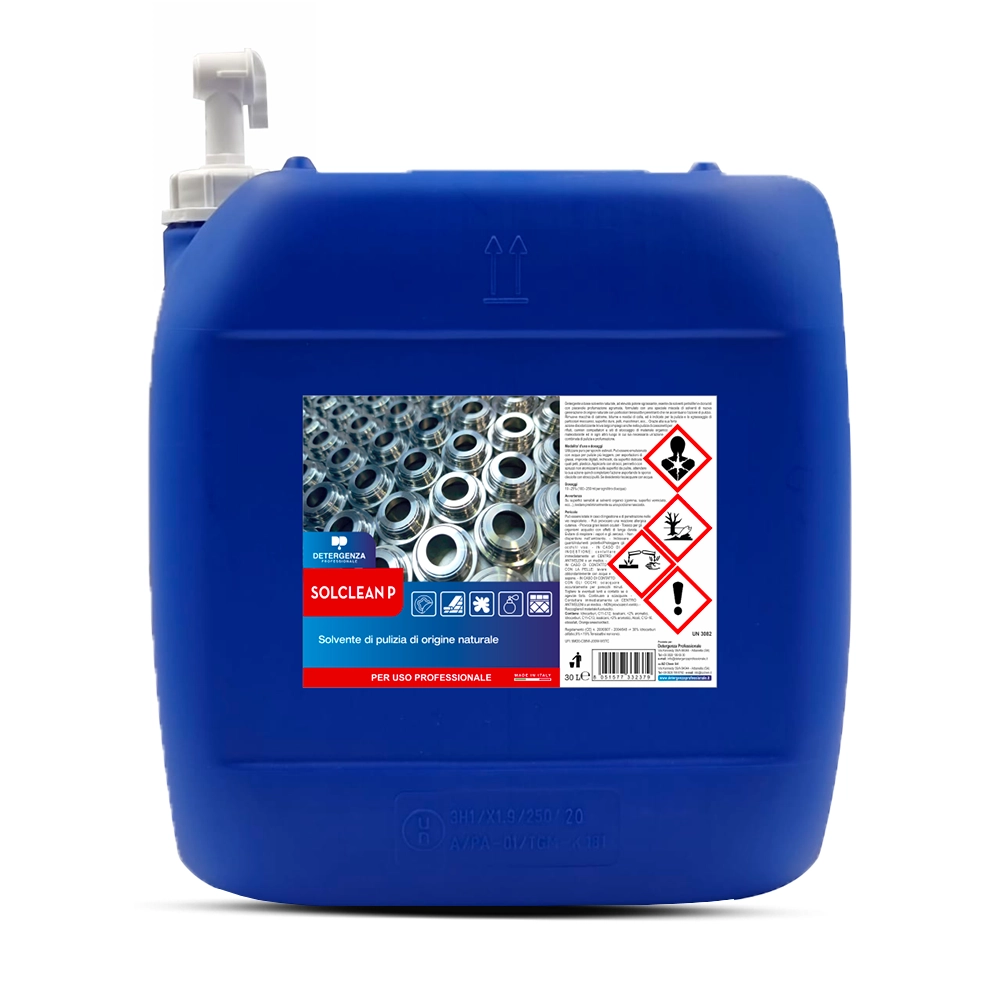 Detergenza Professionale Solvente di Pulizia di Origine Naturale Solclean P Concentrato 30L