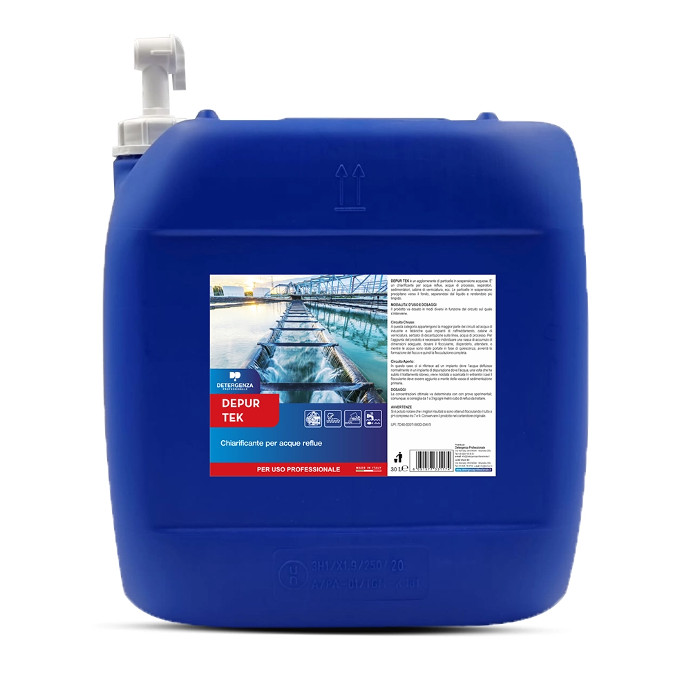 Detergenza Professionale Chiarificante per Acque Reflue Depur Tek Concentrato 30L