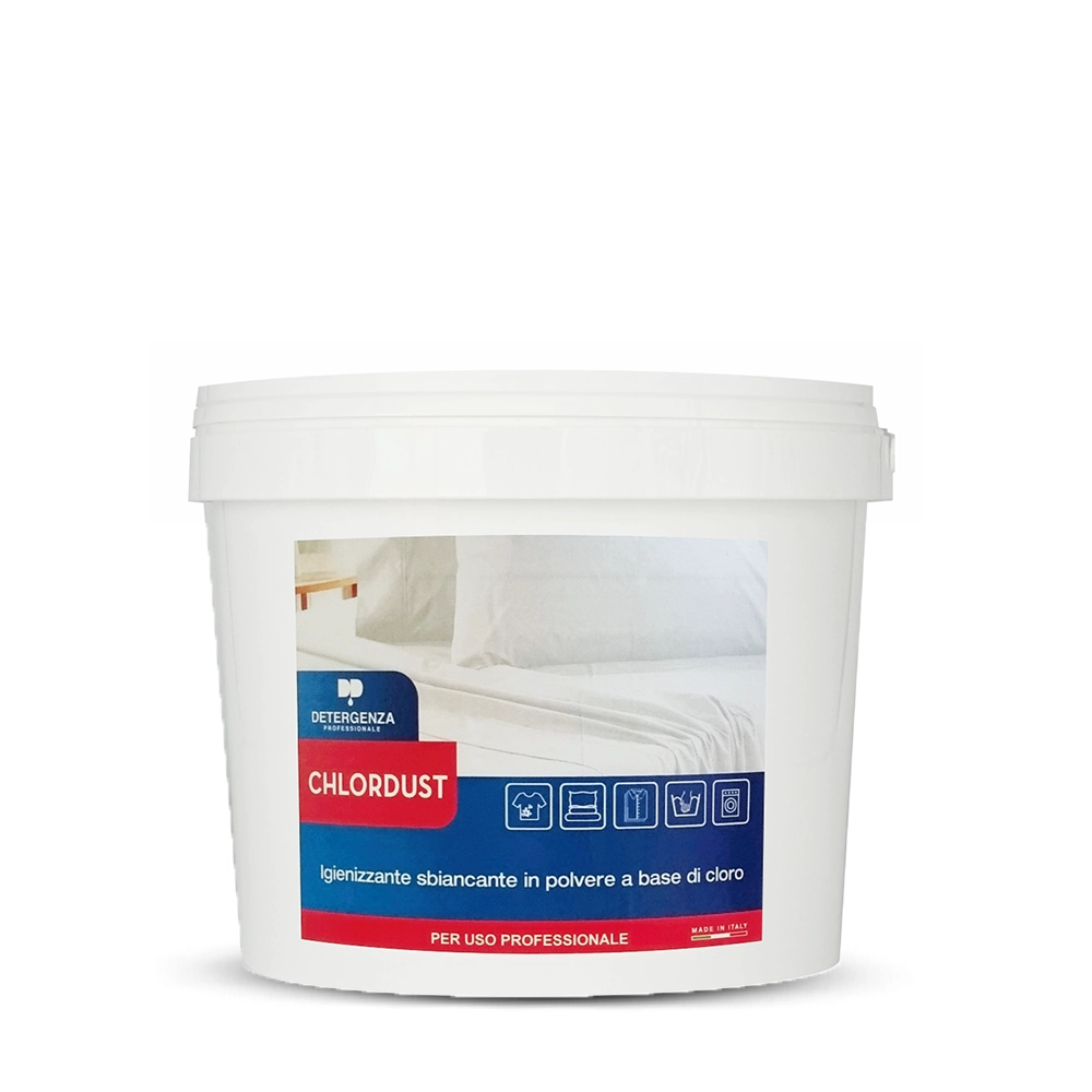 Detergenza Professionale Igienizzante Sbiancante in Polvere a base di Cloro Chlordust 5Kg